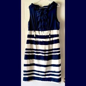 ALYX navy blue and white sleeveless dress